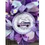 Purple lavender wreath| Purple lavender truck wreath | Lavender door hanger| Purple Door Hanger| Purple Decor| Hard Working Mom| Free Shipping