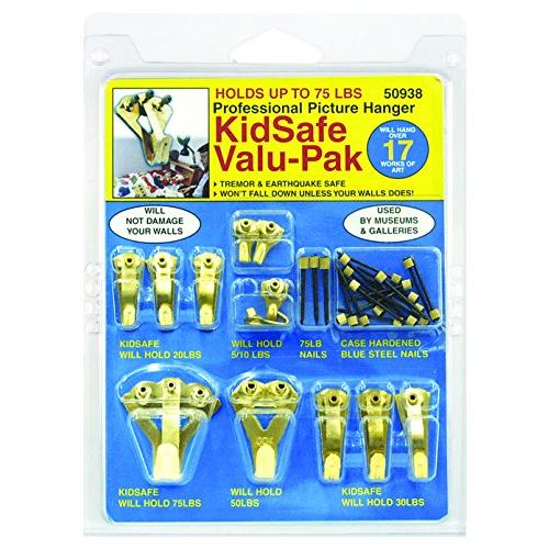 OOK by Hillman 535862 KidSafe Hanger Valu-Pak Kit 10lbs-75lbs