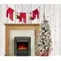 Macrame wall hanger. Red Christmas banner. Macrame wall hanger. Red Christmas banner.