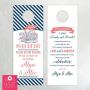 Flamingo Shhh Do Not Disturb Wedding Door Hangers (set of 10)