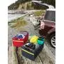 meori A100073 Outdoor Foldable Storage Box, Weatherproof and Adjustable (15 Liter / 4 Gallon or 30 Liter / 8 Gallon), in Mediterranean Blue To Organize and Carry Up To 65lbs