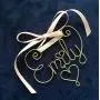Personalized Gold or Silver Wire Name Valentines Day Gift~Wall or Door Hanger~Ornament~Any Name~2, 3, 4 Names possible~Year, Date 2019 option~Love Heart~Keepsake~The Original