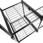 Leoneva Supreme 3-Tiers Garment Rack Clothes Hanging Rack with Hanger Bar Wheels (5 Tier-2 Hanging Rods, Black)