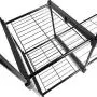 Leoneva Supreme 3-Tiers Garment Rack Clothes Hanging Rack with Hanger Bar Wheels (5 Tier-2 Hanging Rods, Black)