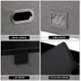 InStorages Collapsible File Boxes Storage Organizer with Lid，Decorative Linen Filing and Letter/Legal Storage Bins Grey(2 Pack)