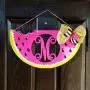 Monogram Watermelon Door Hanger/Wood Summer Door Hanger/Monogram Door Hanger/Watermelon Initial Door Hanger Monogram