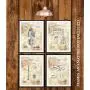 Original Howard Hughes Drawings - Plane Hanger Wall Decor - Airport Office Artwork - Set of 4 8 x 10 Unframed Patent Prints - Gift for Pilots, Flight Attendants, Engineers