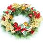 Christmas Wreath Christmas Garland Artificial Xmas Pine Wreath Christmas Decorations Including Wreath Hanger for Autumn& Halloween& Thanksgiving Day Oliverblvd