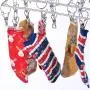 Urijk 36 Clips Metal Clothespins Stainless Steel Clothes Drying Rack Portable Metal Hanger Great for Indoor Outdoor Laundry Hanger Rectangle Hanging Clothes Dryer