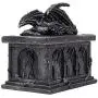 Mythical Guardian Dragon on Tomb Trinket Boxes in Metallic Look with Grim Reapers Crypt and Hidden Storage Compartment for Decorative Gothic & Medieval Home Decor As Jewelry Boxes or Fantasy Gifts Mythical Guardian Dragon on Tomb Trinket Boxes in Metallic Look with Grim Reapers Crypt and Hidden Storage Compartment for Decorative Gothic & Medieval Home Decor As Jewelry Boxes or Fantasy Gifts