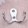 18 Pcs Double Prong Robe Hook Retro Cloth Hanger with 40 Pieces Screws, Heavy Duty Wall Mount Coat Hook, Door & Wall Robe Dress Hat Clothes Garment Hangers Towel Rack in Matte Nickel,Silver 18 Pcs Double Prong Robe Hook Retro Cloth Hanger with 40 Pieces Screws, Heavy Duty Wall Mount Coat Hook, Door & Wall Robe Dress Hat Clothes Garment Hangers Towel Rack in Matte Nickel,Silver