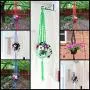 Macrame Black - Macrame Plant Hanger Black - Gothic Decor - Black Home Decor - Macrame Hanging Planter - Gothic Boho - Plant Pot Hanger