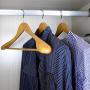 meqution Coat Hanger 8-Pack, Wood Hangers Trouser Hangers Extra Wide Shoulder Wooden Hangers for Heavy Coat, Sweater, Skirt, Suit, Pants, Retro Finish (Natural Finish)
