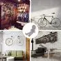 ThyWay Bike Rack Garage Wall Mount ? Steady & Heavy Duty Horizontal Bike Hanger Storage Hook Indoor Shed to Save The Space ? Easily-Installed Hanger with 6 Screw