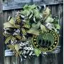 Army wreath| Military wreath |Camouflage Army wreath| Army decorative Wreath| Army door hanger | Army decor| Free Shipping |Hard Working Mom