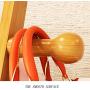ZEMIN Floor Standing Coat Rack Clothes Hat Stand Hanger Hooks Movable Useful Bamboo Environmental Protection Durable, Log, 3 (Size : 63x50x156cm)