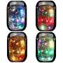 6-Pack Solar-powered Mason Jar Lights 20 LEDs(6 Hanger Included / No Jar),5 Colors Twinkle Jar Waterproof Hanging Lantern,Outdoor Garden String lighting Lids for Regular Mouth Jars for Christmas Patio