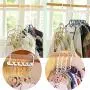 osierr6 Plastic Wonder Magic Clothes Closet Hangers Clothing Organizer, Strong Wardrobe Space Saving Saver Hangers for Clothes Coat, 26.5x11.3cm/10.4x4.4in(White)