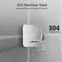 isightguard Adhesive Hooks Wall Hooks Hanger Anti-Skid Heavy Duty Stick On Towel Hooks for Hanging Bathroom Home Kitchen Office Door-4 Packs