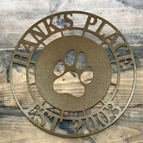 Dog Paw Door Wreath, Pet Door Hanger, Welcome Sign