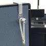 mDesign Modern Metal and Plastic Office Over The Cubicle Storage Organizer Hooks - Wall Panel Hangers for Hanging Accessories, Coats, Hats, Purses, Bags, Keychain - 6 Pack - Clear/Brushed mDesign Modern Metal and Plastic Office Over The Cubicle Storage Organizer Hooks - Wall Panel Hangers for Hanging Accessories, Coats, Hats, Purses, Bags, Keychain - 6 Pack - Clear/Brushed
