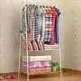 COAT RACK NAN Liang Floorstanding/Metal Creative Bedroom Simple Modern/Clothes Hanger (3 Colors Available) Multi-Functional Clothing Rack (Color : White) COAT RACK NAN Liang Floorstanding/Metal Creative Bedroom Simple Modern/Clothes Hanger (3 Colors Available) Multi-Functional Clothing Rack (Color : White)