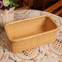 Teng Tian Basket Storage Basket Square Boxes Desktop Organizer America White Wood Imported Indonesian Rattan Casual Style,