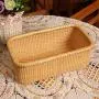 Teng Tian Basket Storage Basket Square Boxes Desktop Organizer America White Wood Imported Indonesian Rattan Casual Style,