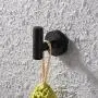 KES Robe & Towel Hooks Matte Black Bathroom Lavatory Wall Mount Single Coat Hook, SUS304 Stainless Steel Holder Hanger A2164-BK