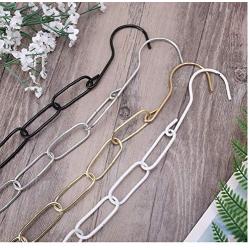 Market Shop Metal Hanging Hanger Display Connector Strip Clothes Rack Hook Ring Stable Chain Home Closet Organizer Space Saving 10pcs Random Color