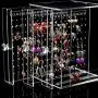Orgrimmar Acrylic Jewelry Storage Boxes Earring Display Stand Organizer Holder with 3 Vertical Drawer (Transparent) Orgrimmar Acrylic Jewelry Storage Boxes Earring Display Stand Organizer Holder with 3 Vertical Drawer (Transparent)