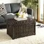 happimess Elijah 30" Wicker Storage Trunk, Brown happimess Elijah 30" Wicker Storage Trunk, Brown