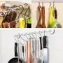 D-buy 20 Pack Heavy Duty S Hooks Stainless Steel S Hooks S Shaped Hooks 3.5 inch Metal Hooks for Hanging Hanging Hook for Kitchen, Bathroom, Bedroom and Office