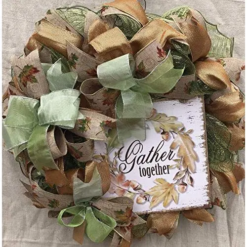 Fall Wreath Fall Thanksgiving Decor Thanksgiving Door Hanger Door Wall Decor FREE Shipping Burlap Bowtique