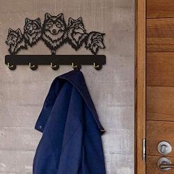 Wildlife Wolf Decorative Wall Hanger Wolf Family Clothes Wall Hooks Coat Rack Keys Holder Organizer Hook Animal Decorative Wall Hooks Hanger Handbag Keyring Holder (3)