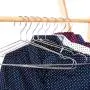 Inveroo 30 Pcs/lot 45cm Stainless Steel Strong Metal Wire Hangers Coat Hanger Standard Suit Hangers Clothes Hanger