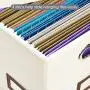 Superjare Updated File Boxes for Hanging Files, Set of 2, Storage Office Boxes with 60 lbs Weight Capacity, Durable MDF Board & Linen Fabric, File Storage Organizer for Letter/Legal - Cream Superjare Updated File Boxes for Hanging Files, Set of 2, Storage Office Boxes with 60 lbs Weight Capacity, Durable MDF Board & Linen Fabric, File Storage Organizer for Letter/Legal - Cream