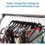 KYCPTNFJ Non-Slip Velvet Hangers - Suit Hangers Space Saving 360 Degree Swivel and Durable Clothes Hange,20pcs