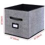 Onlyeasy Foldable Cloth Storage Cubes with Label Holders - Fabric Storage Bins Baskets Organizers for Home Office Nursery Cubby with Dual Leather Handles, 13"x15"x13", 4 Pack Black, MXABXL04PLP Onlyeasy Foldable Cloth Storage Cubes with Label Holders - Fabric Storage Bins Baskets Organizers for Home Office Nursery Cubby with Dual Leather Handles, 13"x15"x13", 4 Pack Black, MXABXL04PLP