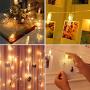 Vennke 40 LED Photo Clips String Lights/Holder, Battery & USB Powered Design with Free Cable, Fairy Twinkle Wedding Party Christmas Home Decor Lights for Hanging Photos Pictures Cards Artwork(20 Ft)