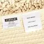 Pinzon Non-Slip Cotton Looped Bathroom Rug - 30 x 50 Inch, Ivory