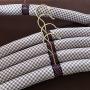 ROUND YUAN 45cm Men Clothes Hangers Padded Hangers Foam Hanger Non Slip Satin Canvas Covers for Adults Clothes Men Suits 5pcs