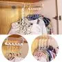 osierr6 Plastic Wonder Magic Clothes Closet Hangers Clothing Organizer, Strong Wardrobe Space Saving Saver Hangers for Clothes Coat, 26.5x11.3cm/10.4x4.4in(White)