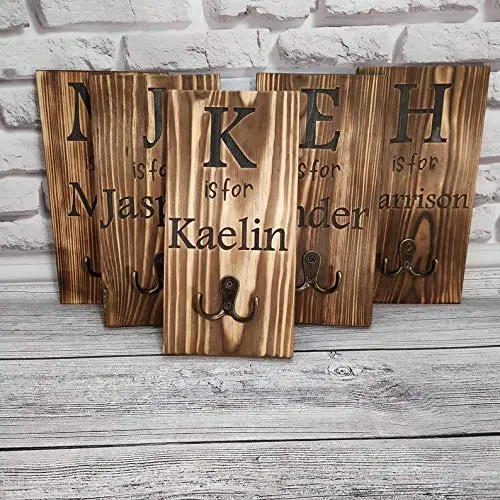 Personalized coat rack - Backpack kids Holder - farmhouse holder - Personalized Name Sign - Kids rack - Bathroom towel hanger - Custom Wood Sign Personalized coat rack - Backpack kids Holder - farmhouse holder - Personalized Name Sign - Kids rack - Bathroom towel hanger - Custom Wood Sign