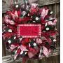Valentine Love Wreath | Valentine Decor | Valentine Door Hanger | Wall Decor | Kissing Booth Valentines Wreath| FREE Shipping | Hard Working Mom
