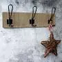 CVHOMEDECO. Country Distressed Entryway Wooden Hook Wall Mount or Door Hanger Clothes Coat Hooks Towel Hat Scarf Bags Rack with Triple Metal Iron Hooks. Light Walnut Color, 15-3/4 X 5-3/4 X 1-1/2 Inch CVHOMEDECO. Country Distressed Entryway Wooden Hook Wall Mount or Door Hanger Clothes Coat Hooks Towel Hat Scarf Bags Rack with Triple Metal Iron Hooks. Light Walnut Color, 15-3/4 X 5-3/4 X 1-1/2 Inch
