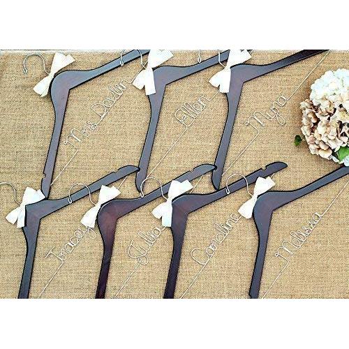 Set of 7 Bridal Party Hangers, Custom Hanger, Wedding Party Hangers, Bridesmaid Gift, Bride Hanger