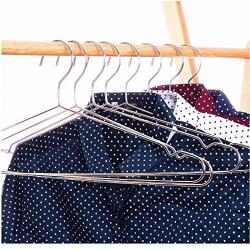 10pcs Super Strong Stainless Steel Metal Wire Hangers Clothes Hangers, Coat Hanger, Suit Hanger