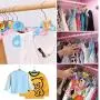 NUOLUX Wooden Hanger for Kids 10Pcs Coat Hangers Random Pattern