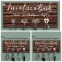 Personalized Key Holder Dog Leash Hanger for Wall Dog Lovers Gift Wall Key Rack Dog Lead Hook Housewarming Gift Wedding Gift Organizer hallway